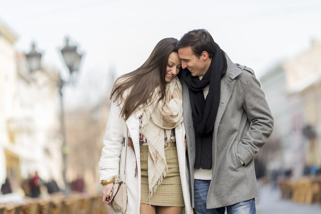 Young couple on the street