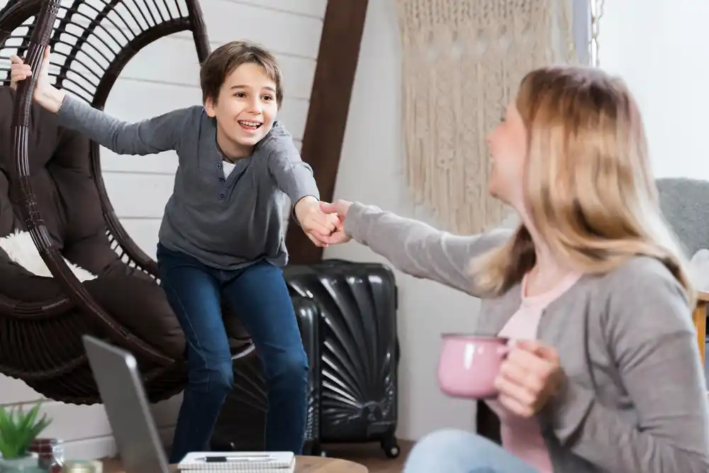 Toddlers love a playful competition